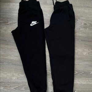 Kids Black Sweatpants lot-  Nike and UnderArmor